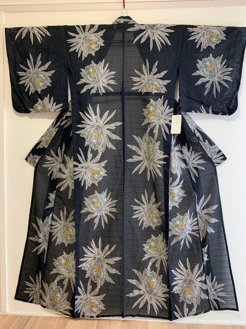 浴衣　コムサデモード　綿絽