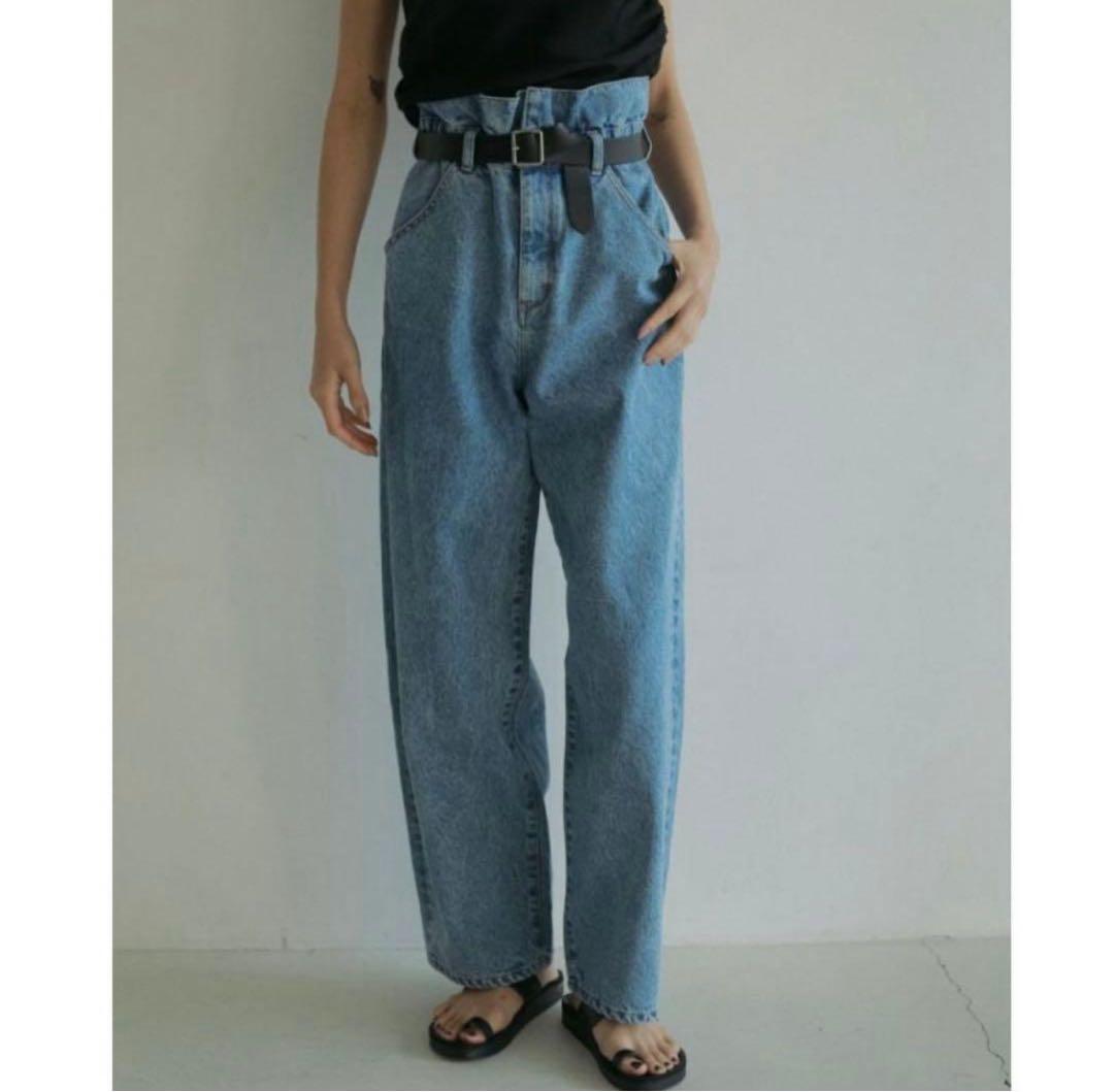 美品　anuke アンヌークWaist Tuck Denim 36