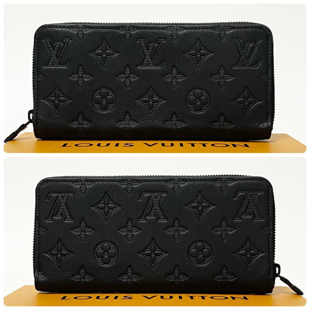 【極上美品】ルイヴィトン モノグラム・シャドウ ジッピー・ホリゾンタル IC搭載