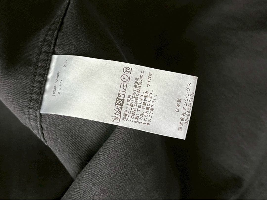 A.PRESSE Shirt BLACK サイズ3