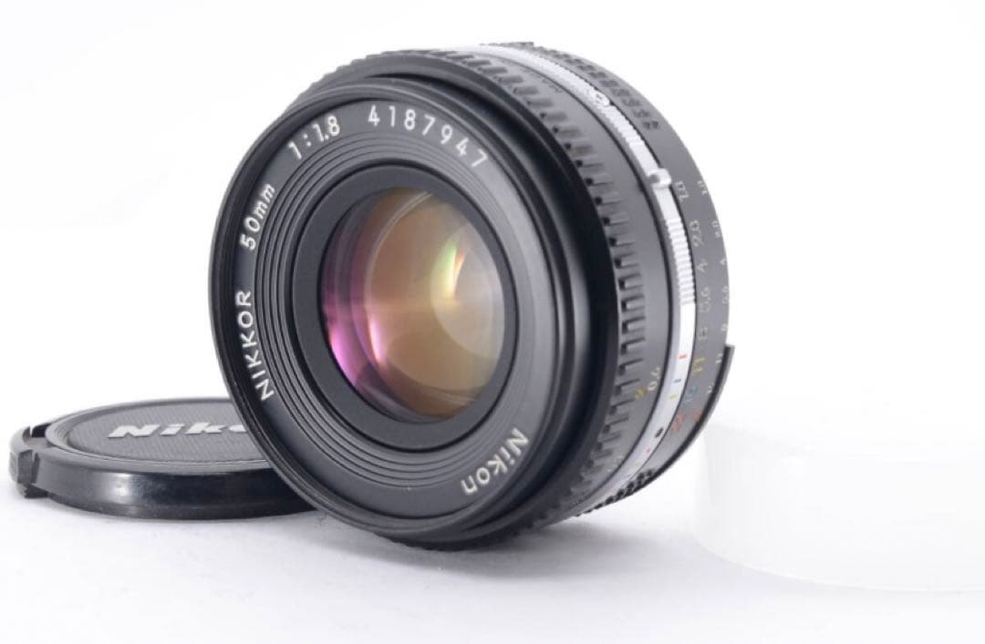 Nikon Ai-S NIKKOR 50mm F1.8 パンケーキレンズ MF