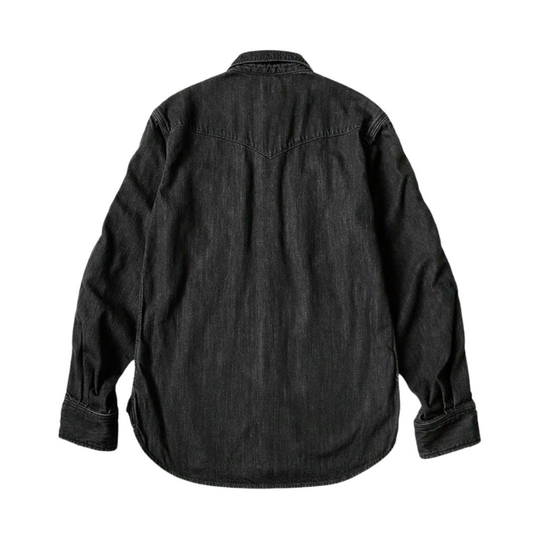 KAPITAL 8ozブラックデニムレースアップウエスタンシャツ サイズ3