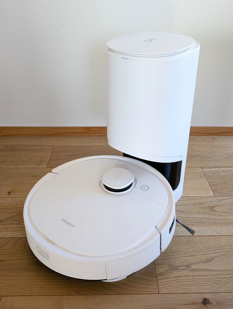 DEEBOT ロボット掃除機 本体 ホワイト 充電ドック付き
