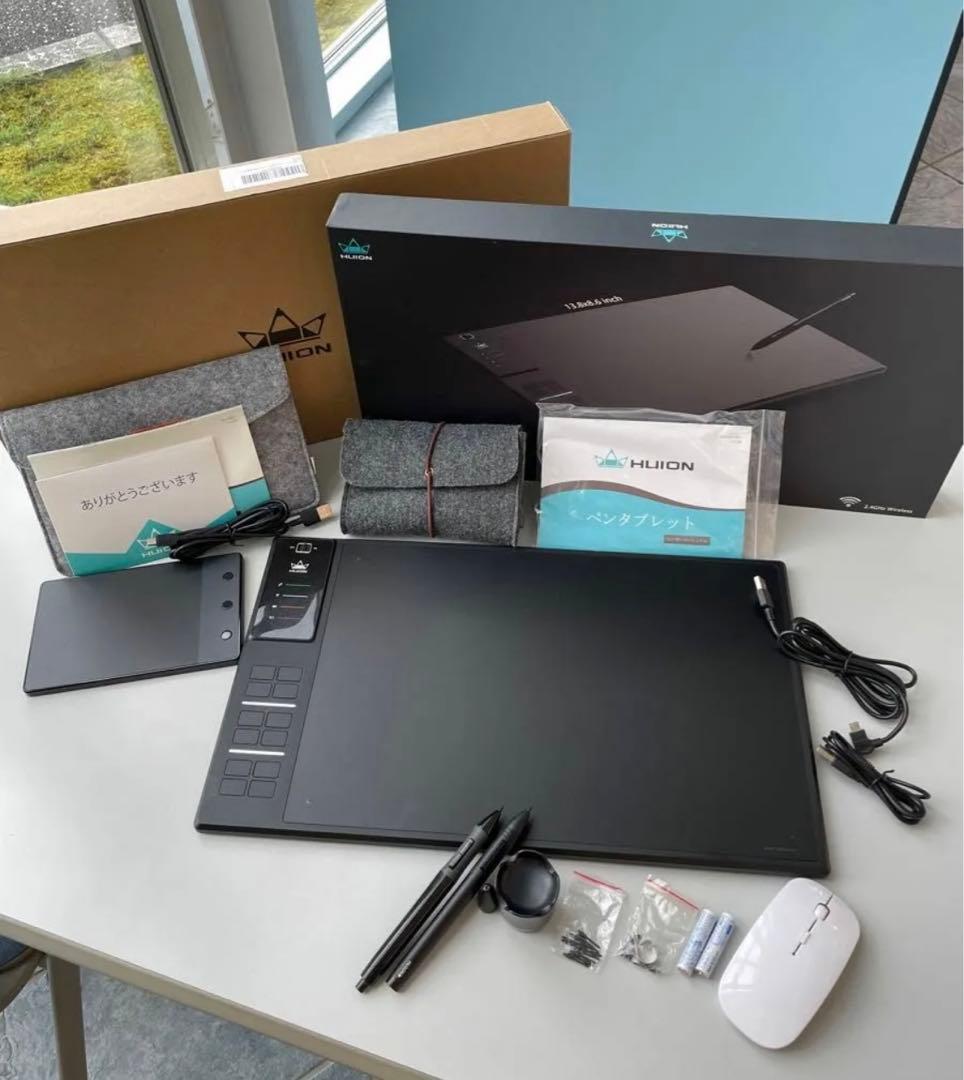 【HUION ペンタブ】WH149とH420セット！ 付属品 全てあります！