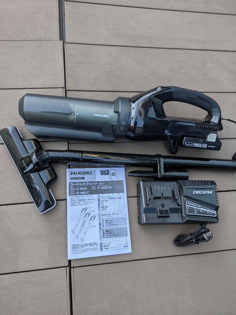 【美品】HiKOKI コードレスクリーナーR18DC　本体、充電器、バッテリー