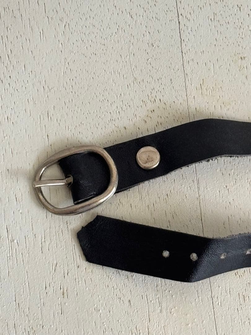 martin margiela 1995 アンクル　リスク　バンド　黒　レザー