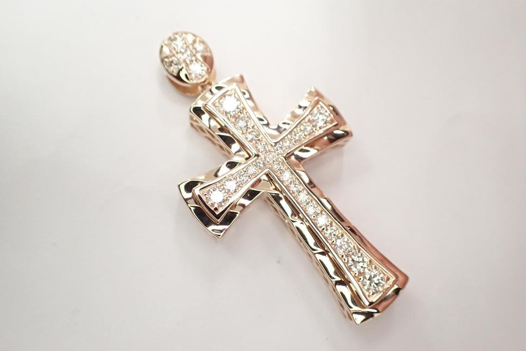 31/美品 ゆきざき YOBIKO ヨビコ K18PG ダイヤ ペンダントトップ