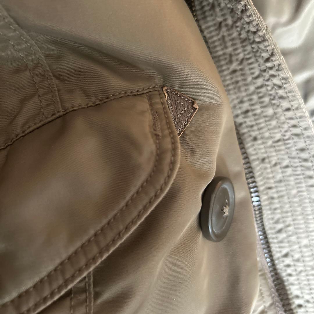 goa N-2B ミリタリー ジャケット (リアルファー付きフード) カーキ