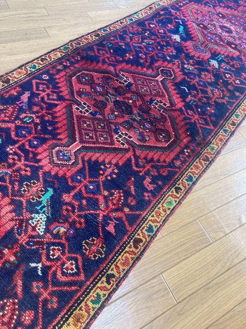 アンティークタブリーズオールドヴィンテージランナーラグ