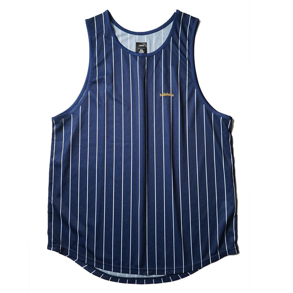 より ballaholic ボーラホリック タンクトップ 白 紺　XL