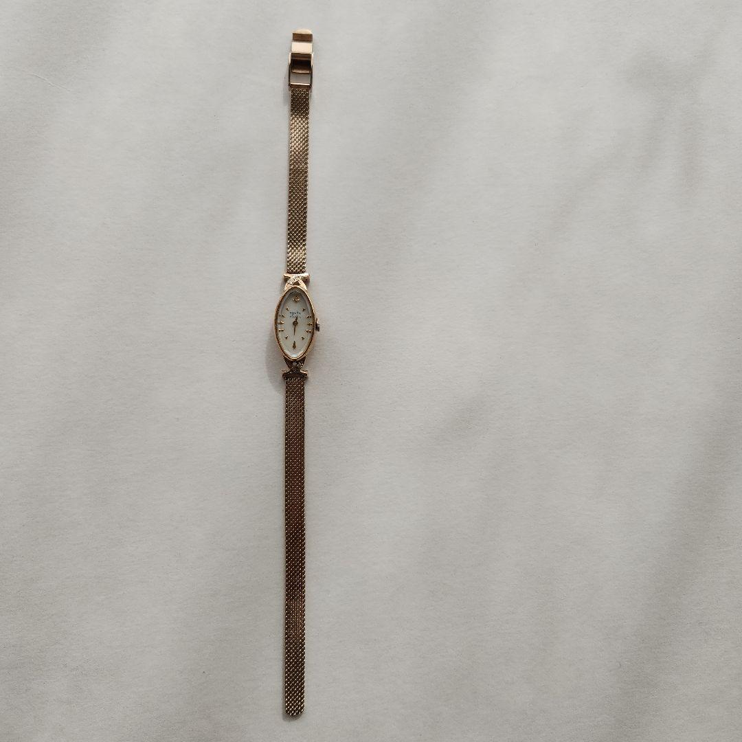 アガットオーバルフェイスジュエリーウォッチ