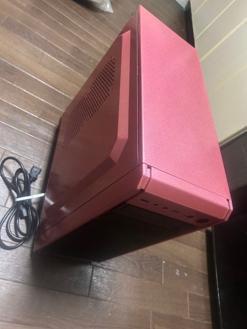 自作PC メタリックピンク ウレタン塗装ケース