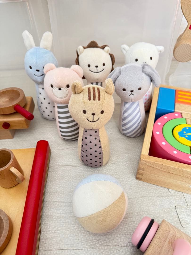 木製知育玩具　バヨ社　ボーネルンド　プッシュトイ　エドインター　木琴