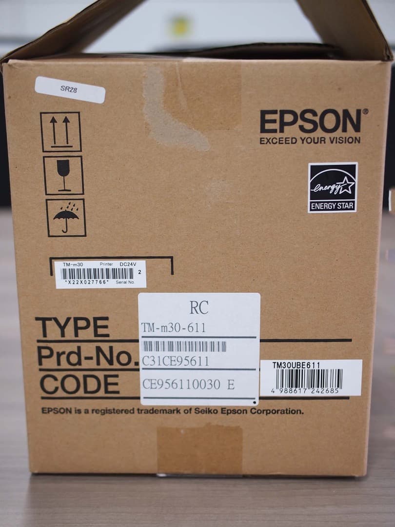 エプソン レシートプリンタ&キャッシュドロア セット売り①