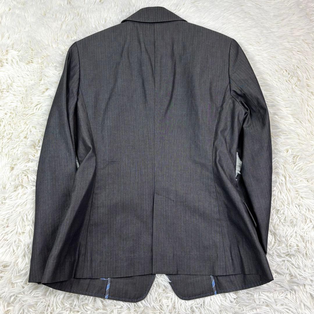 ポールスミスブラック スーツ 3点セット グレー ストライプ