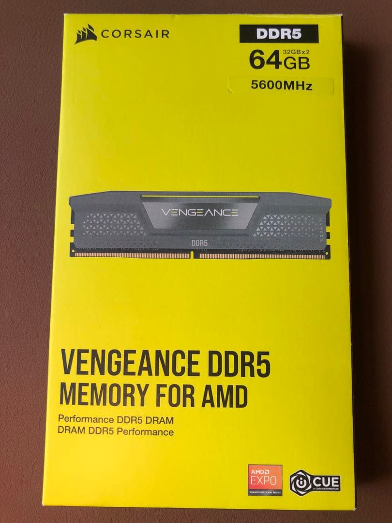 メモリー CORSAIR VENGEANCE DDR5 64GB 5600MHz AMD