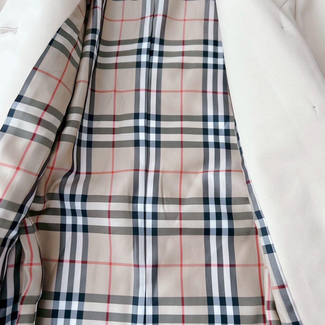 バーバリーブルーレーベル　コート　ベルト　ノバチェック　伸縮性◎ M相当