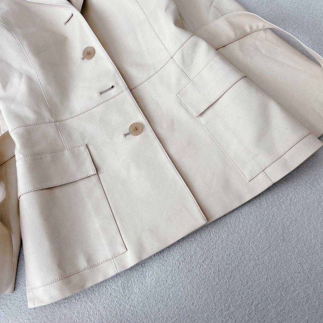 バーバリーブルーレーベル　コート　ベルト　ノバチェック　伸縮性◎ M相当