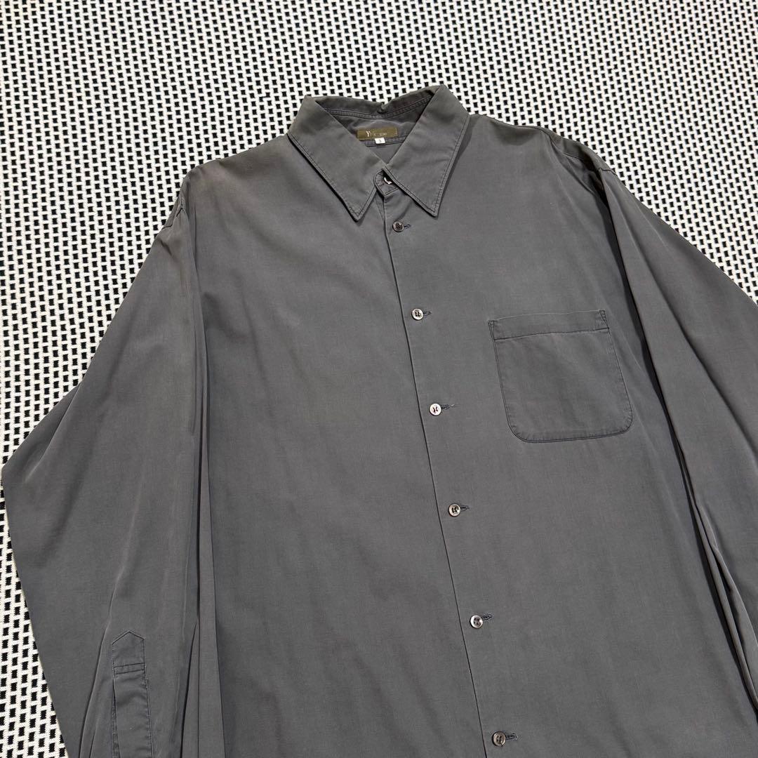 Ys for men ワイズフォーメン 長袖シャツ 墨グレー