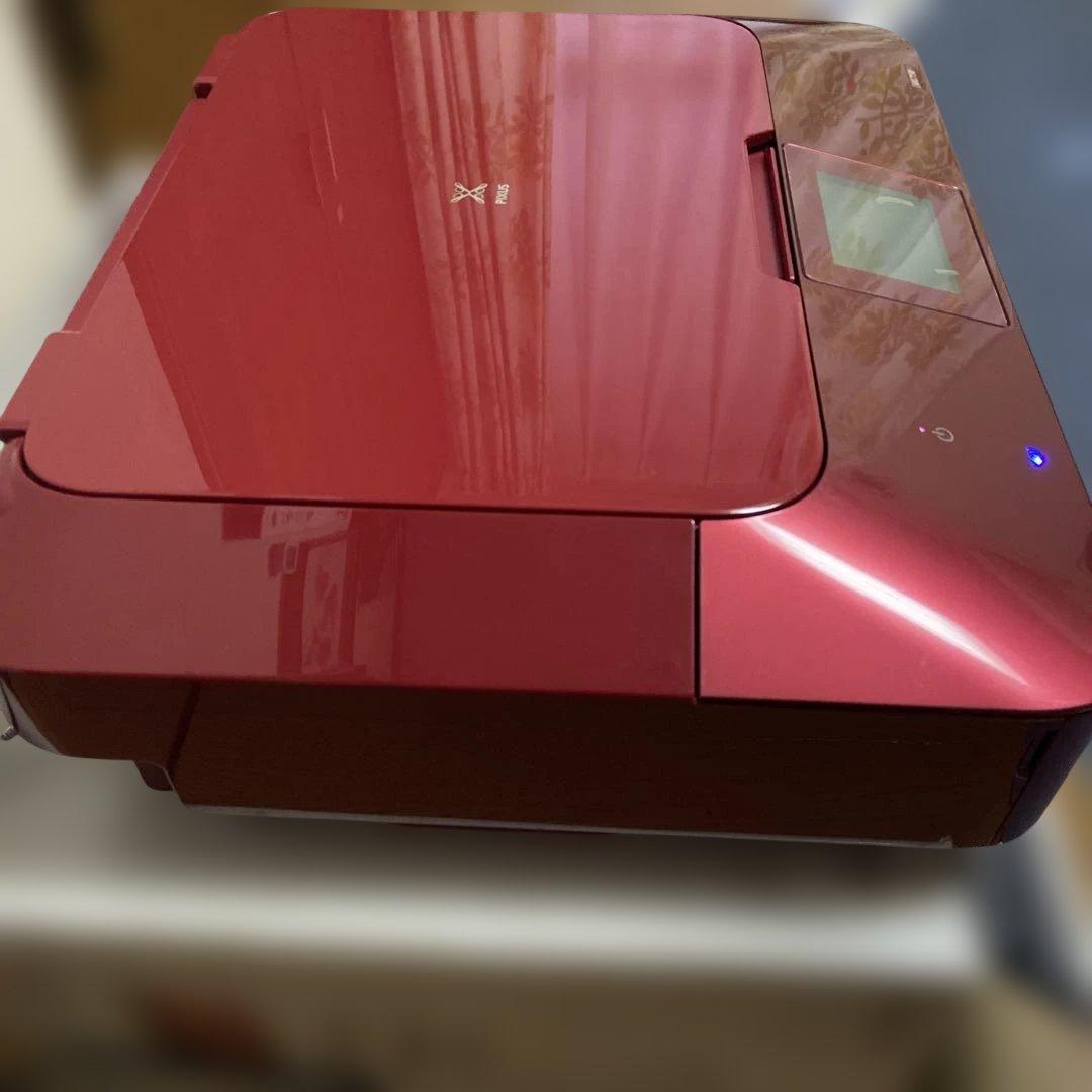 Canonインクジェットプリンター MG7130 赤色 動作品 印刷枚数 少