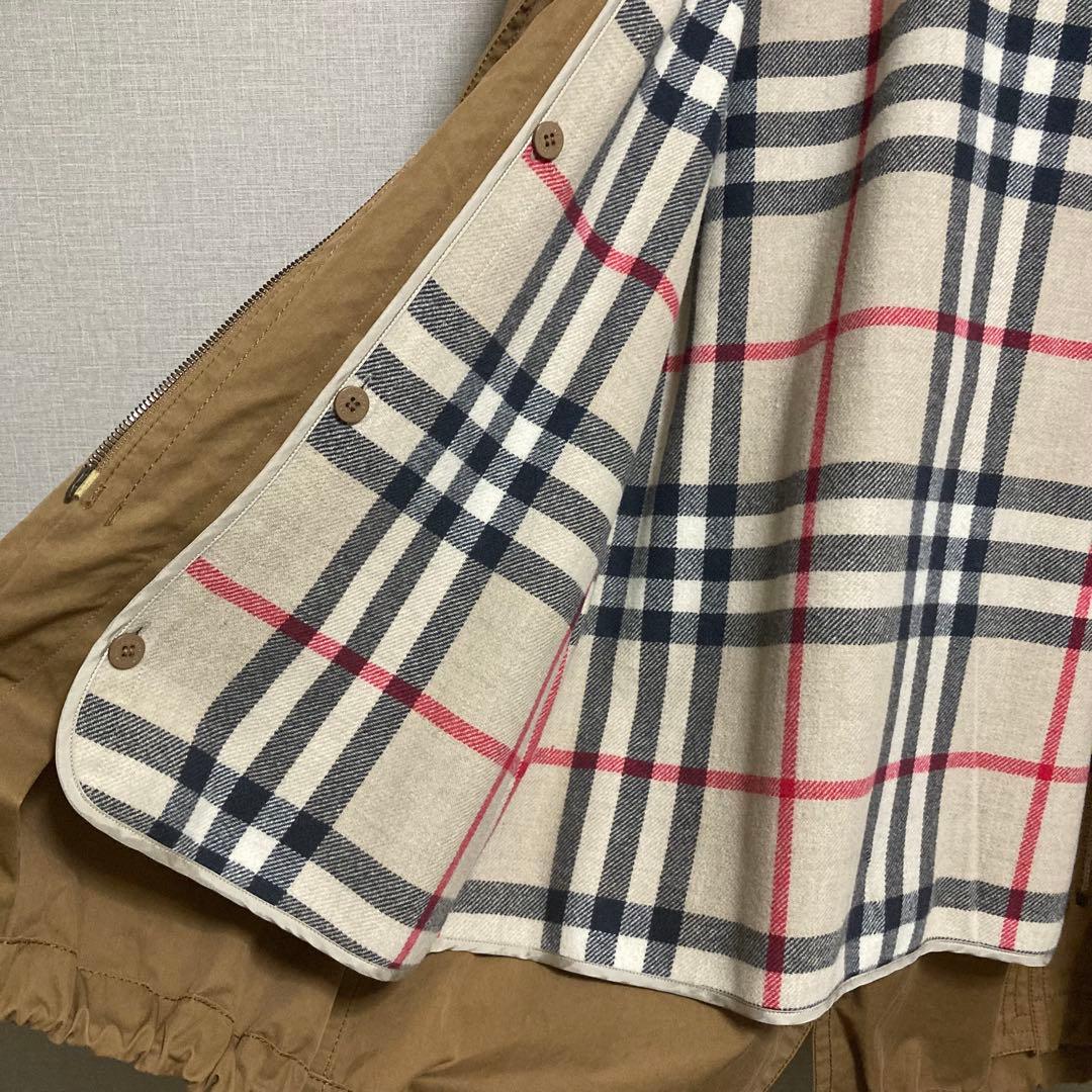 [美品] BURBERRY LONDON ノバチェックライナー付きモッズコート
