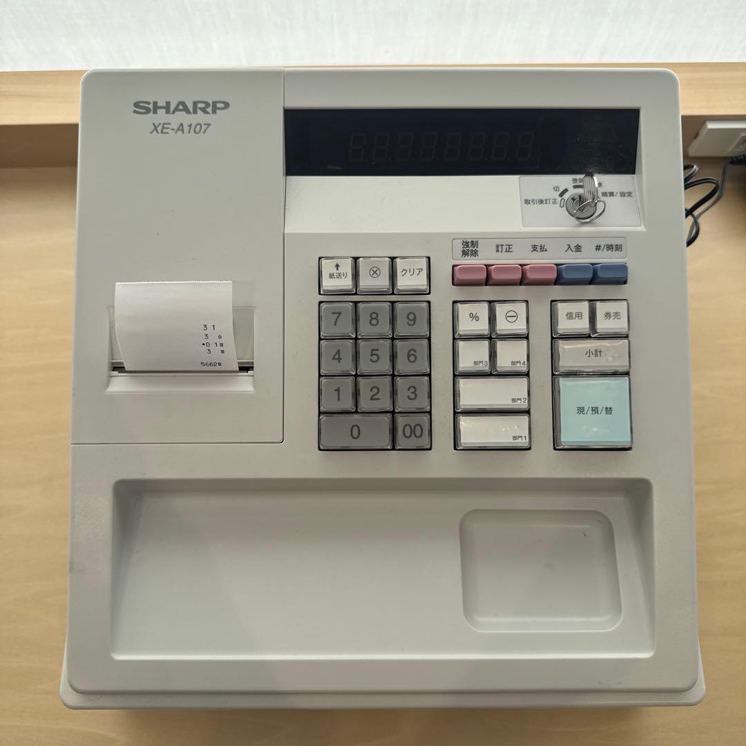 SHARP　レジスター　XE-A107