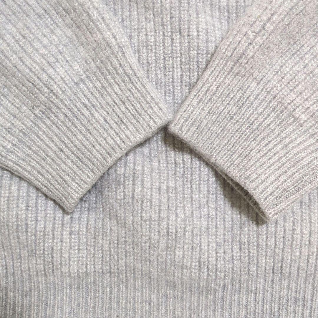 MOONCASTLE ムーンキャッスル カシミヤ100％ 片畔モックネックニット