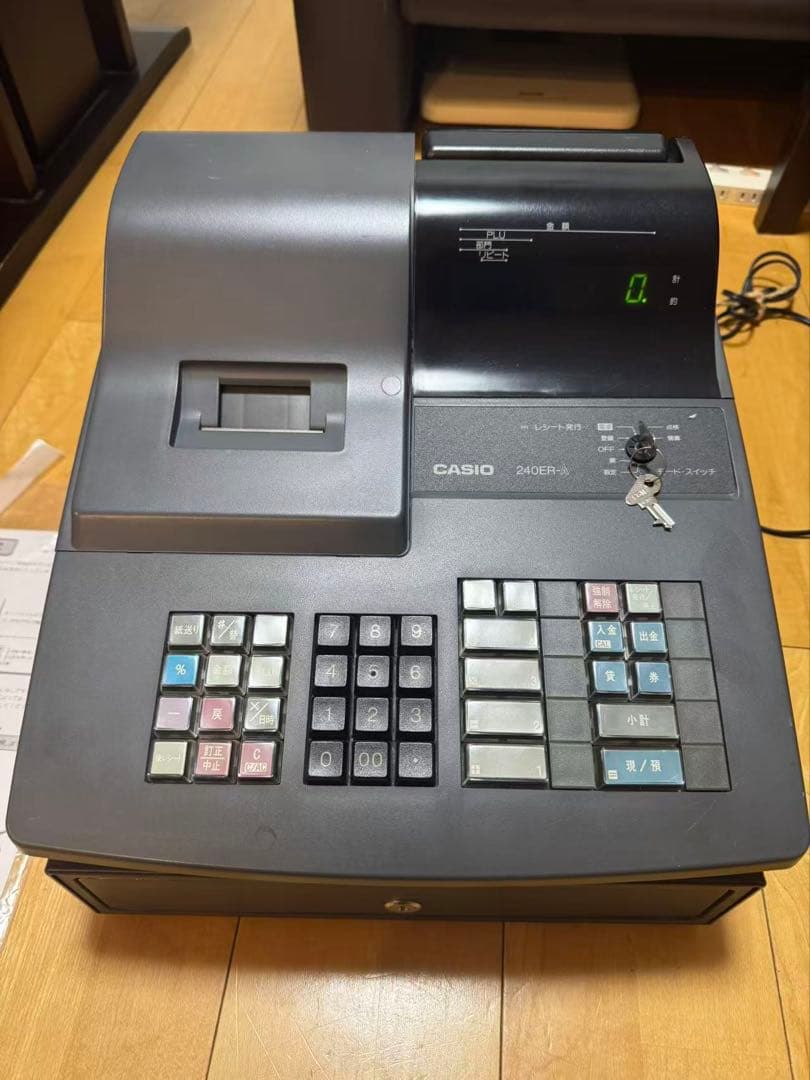CASIO カシオ 240ER レジスター 取扱説明書 動作確認済み