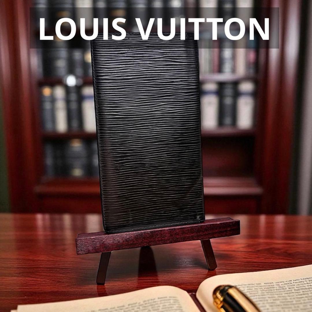 ルイヴィトン 札入れ 長財布 エピ ポルトカルト クレディ 黒色 M63212