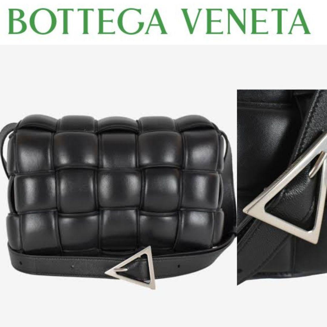 定価70万円 ボッテガヴェネタ パデットカセット バッグ ブラック シルバー金具