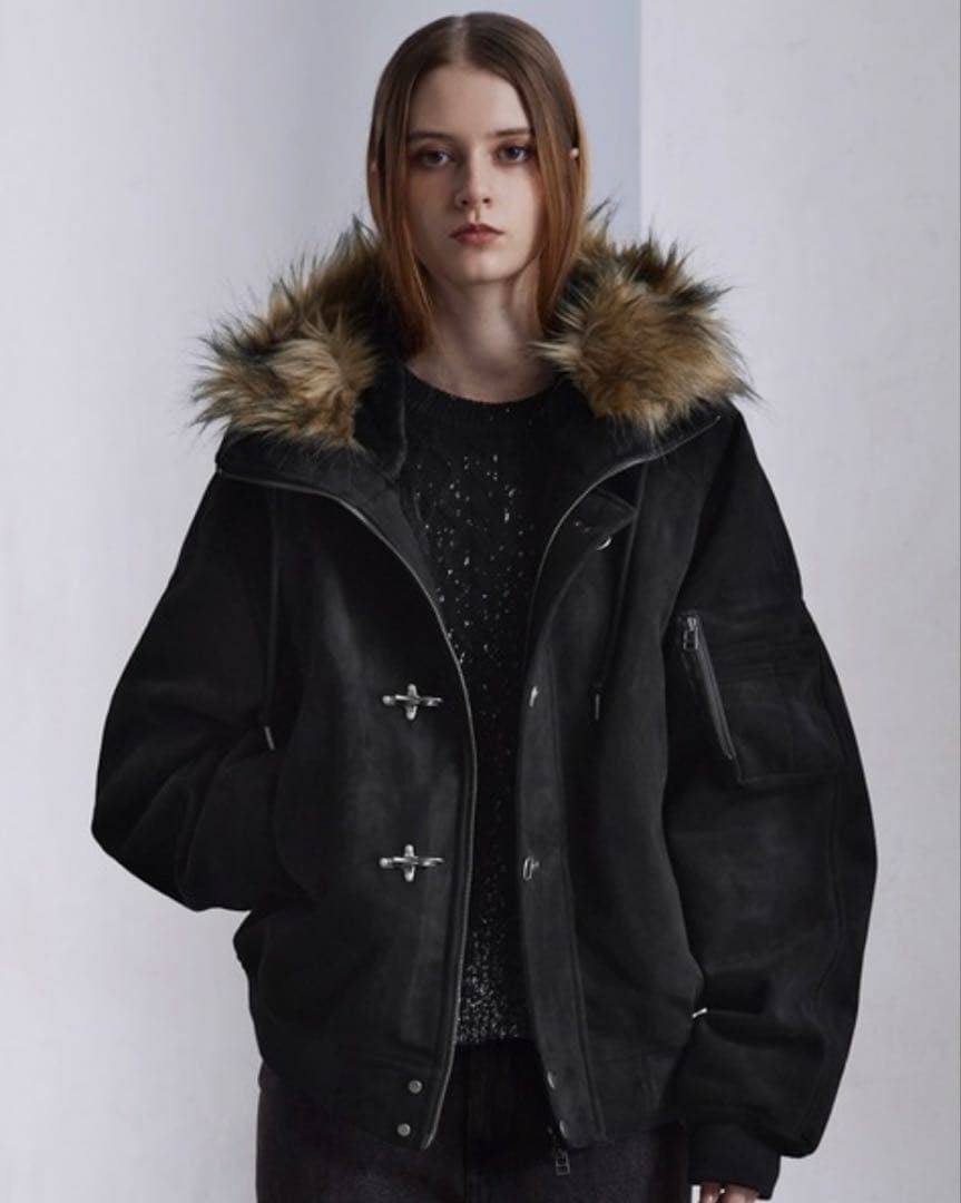 CLEL ファイヤーマン テックフェードN-2Bフライトジャケット ブラック