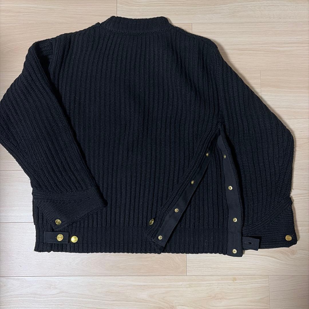 sacai Carhartt WIP ニット プルオーバー デトロイト 黒 2