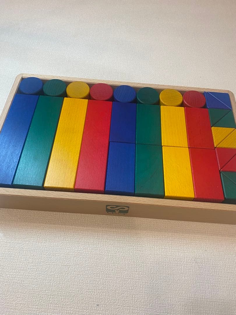 伸芽会　教材つみき　積み木