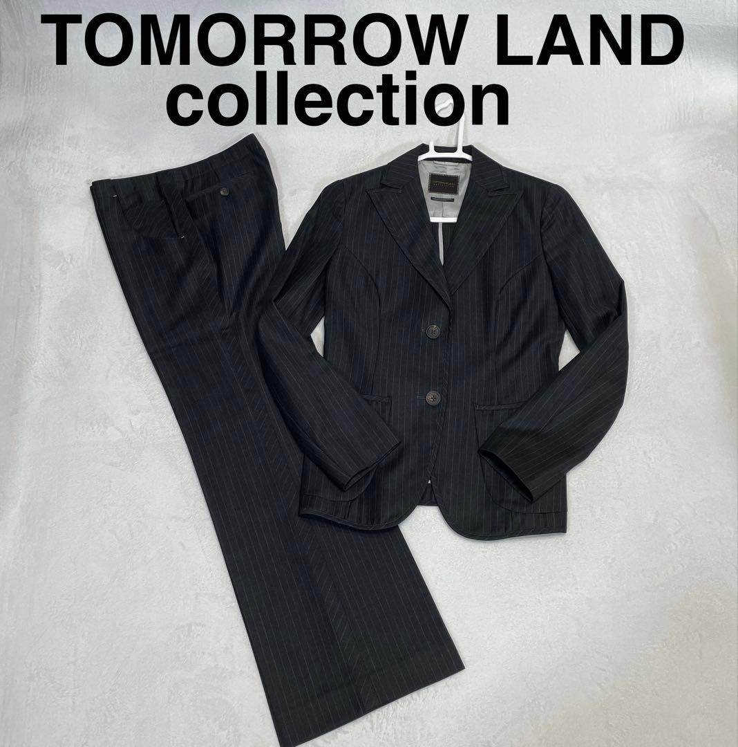 美品 TOMORROWLAND ウール100% セットアップ ピンストライプ M