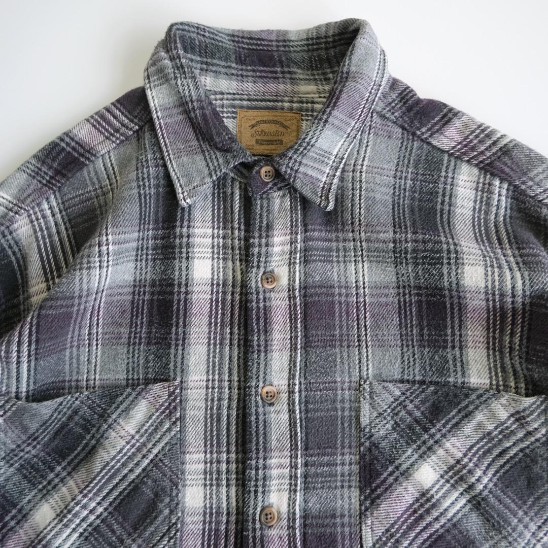 ST.JOHN'S BAY 00s チェックヘビーネルシャツ XLT