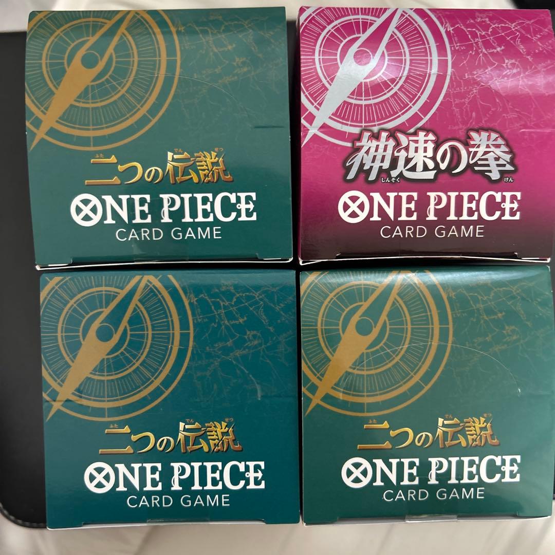 ONE PIECE CARD GAME 神速の拳　二つの伝説　4箱セット