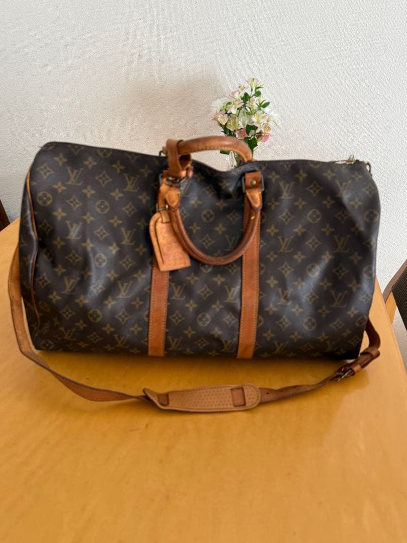 直営店購入ルイヴィトン　Louis Vuitton キーポル バンドリエール50