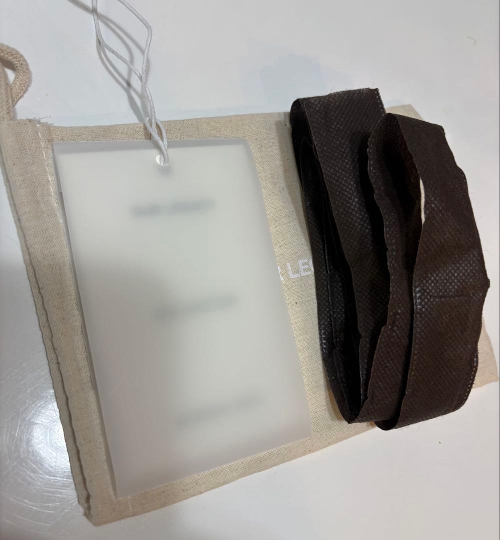 小物 OUR LEGACY 2CM BELT / BLACK LEATHER 80