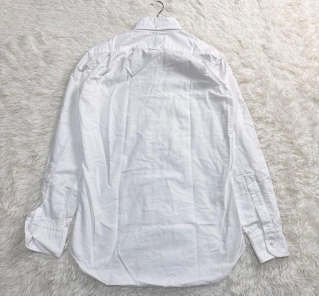 美品 トムブラウン 白シャツ トリコロール オックスフォード 長袖 定番