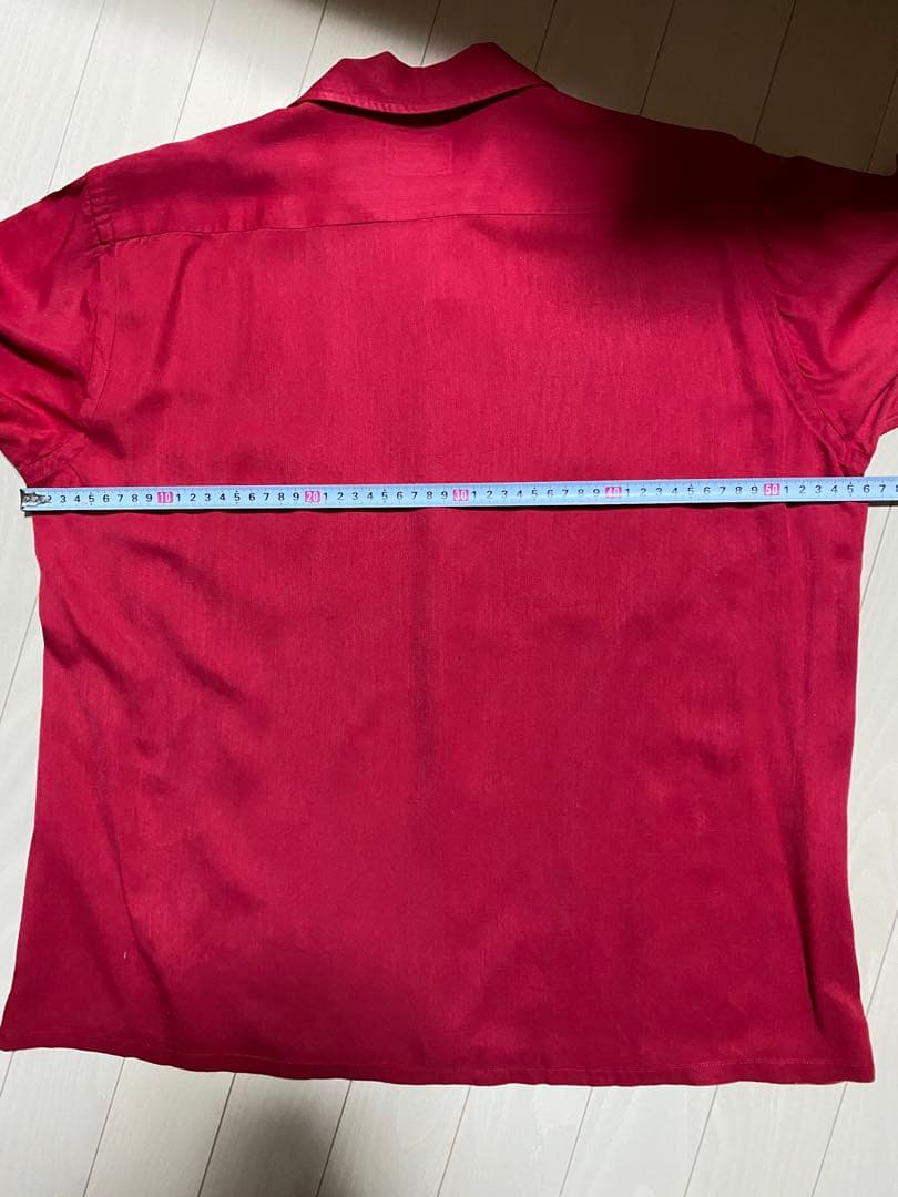 Bayard 赤 レーヨンシャツ　50's〜60's ビンテージ