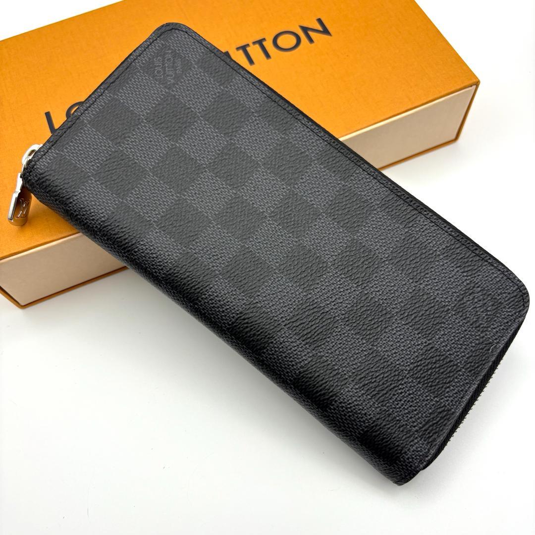【極美品】新型IC ルイヴィトン ダミエ グラフィット ジッピーウォレット 財布