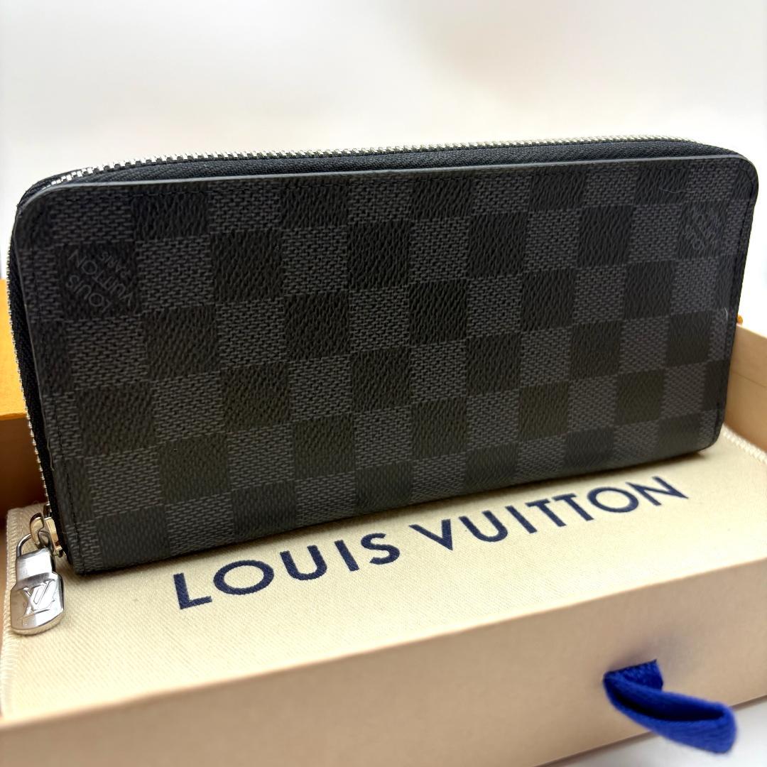 【極美品】新型IC ルイヴィトン ダミエ グラフィット ジッピーウォレット 財布