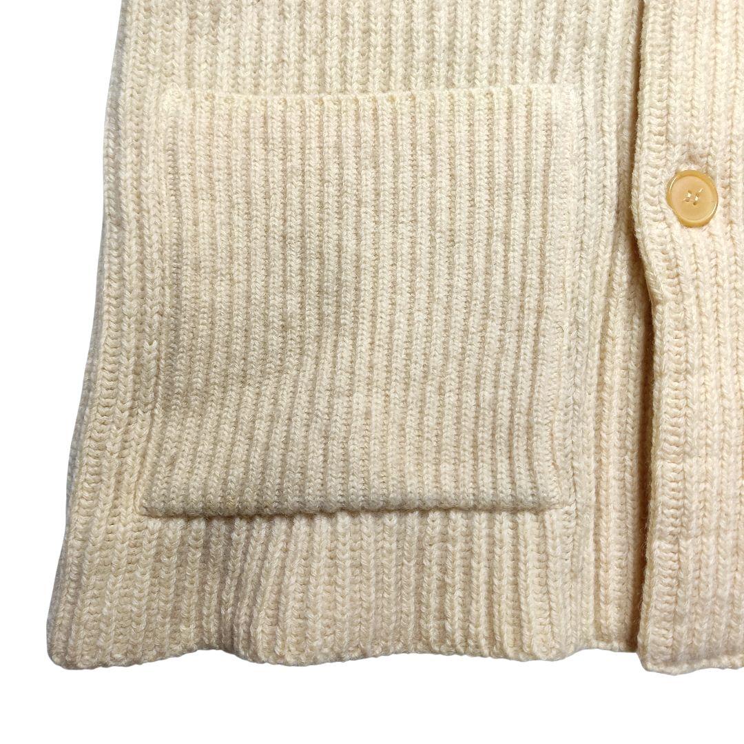 アーペーセー リブニット カーディガン アイボリー 厚手 フランス製 94年