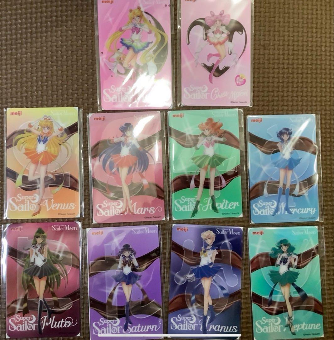 美少女戦士セーラームーン　明治チョコレート　コラボ　クリアカード　コンプリート