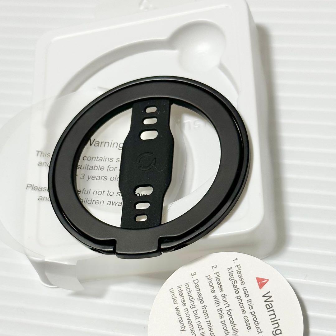 未使用品！ EWA ewa エワ リング マグネット MagSafe ブラック黒