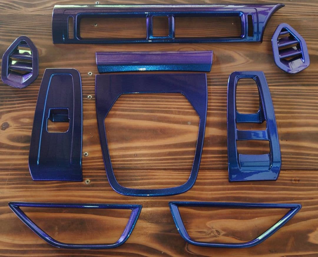 トヨタGR86 BRZ ZN8ZD8マジョーラ パープル×ブルー室内パネルカバー