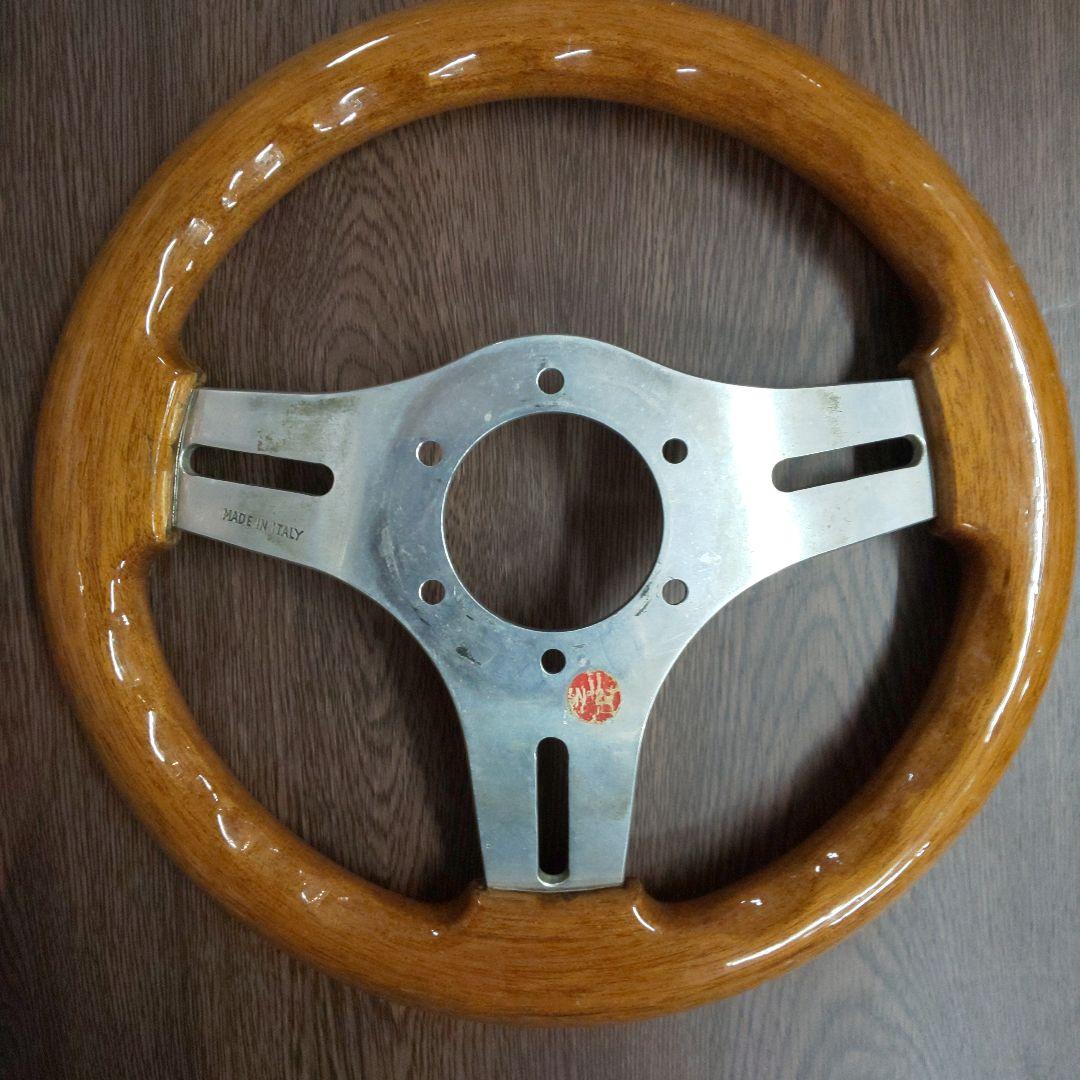 oba ウッド ステアリング 28cm ハンドル 当時物