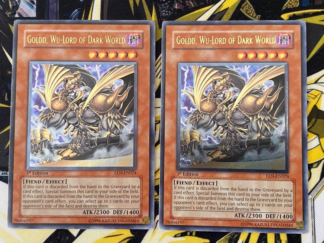遊戯王 暗黒界の武神 ゴルド 英語版 レリーフ 1st 2枚