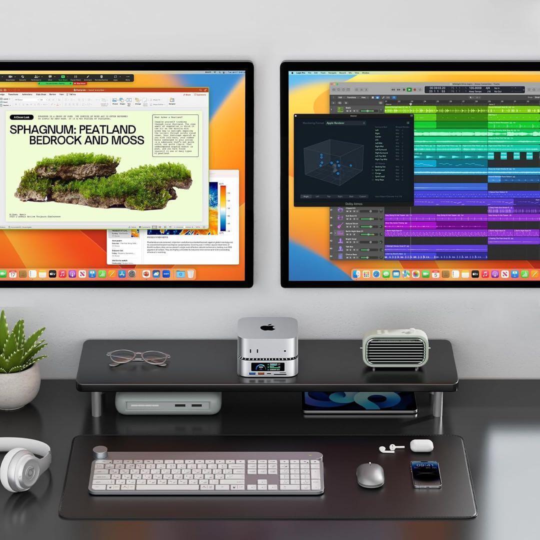 Mac Mini M4 対応ハブ 高精細UI RayCue USB-Cハブ