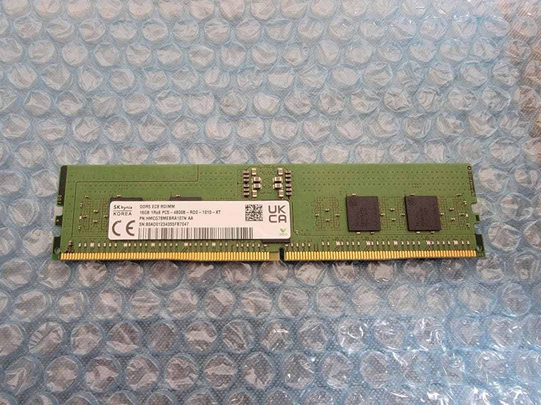 SKHynix DDR5 PC5-4800 RDIMM 16GB メモリ
